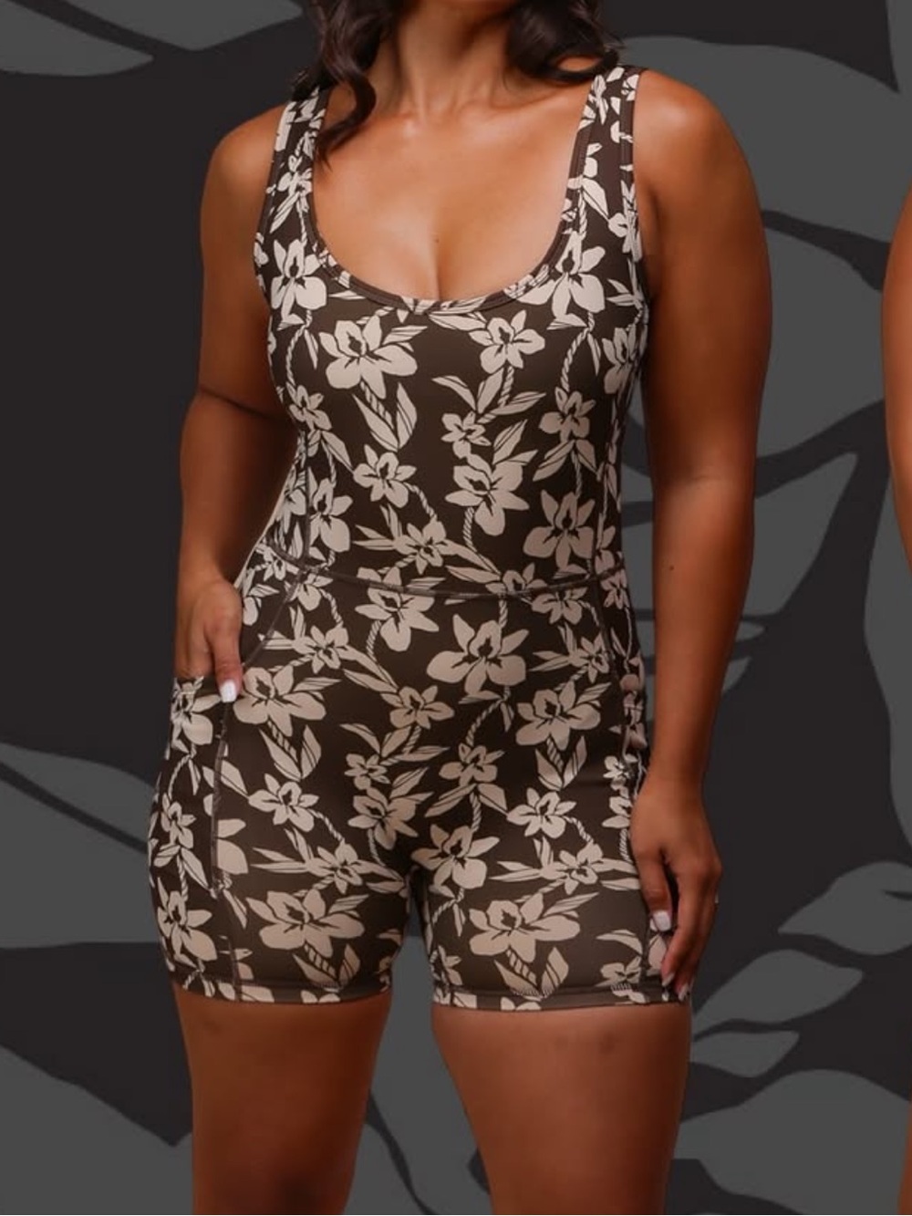 Lexbreezy Jumpsuit in Mocha Orchid
